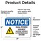 Signmission Dual Power Source Second Source Sign With Symbol, 7 in W x Rectangle, Vinyl Decal OS-2PACK-NS-D-57-L-11585 - alternate 5